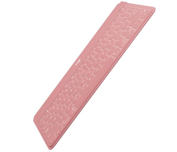 Logitech Keys-To-Go - Tastatur - Bluetooth - QWERTY - Pan-Nordic - Blush Pink - til Apple iPad/iPhone/TV