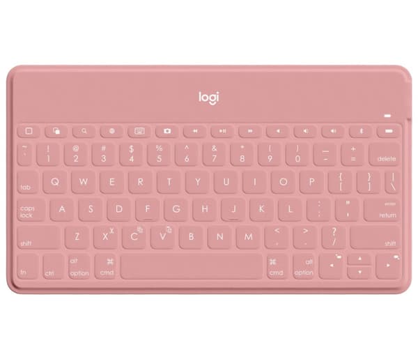 Logitech Keys-To-Go - Tangentbord - Bluetooth - QWERTY - Pan-Nordic - Blush Pink - för Apple iPad/iPhone/TV