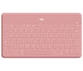 Miniatyrbillede 1 af 5: Logitech Keys-To-Go - Tastatur - Bluetooth - QWERTY - Pan-Nordic - Blush Pink - til Apple iPad/iPhone/TV