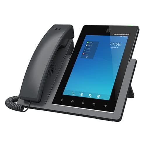 Grandstream GXV3470 - IP-videotelefon - med digitalkamera, Bluetooth-gränssnitt - IEEE 802.11a/b/g/n/ac/ax (Wi-Fi) / Bluetooth 5.0 - 10-vägs samtalsfu