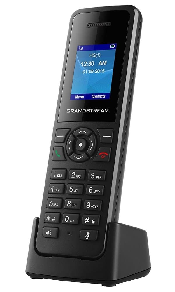 Grandstream DP720, ručka k DP750, 1,8" LCD bar. displej, 3.5mm jack, Micro-USB, až 3cestná konf. musta