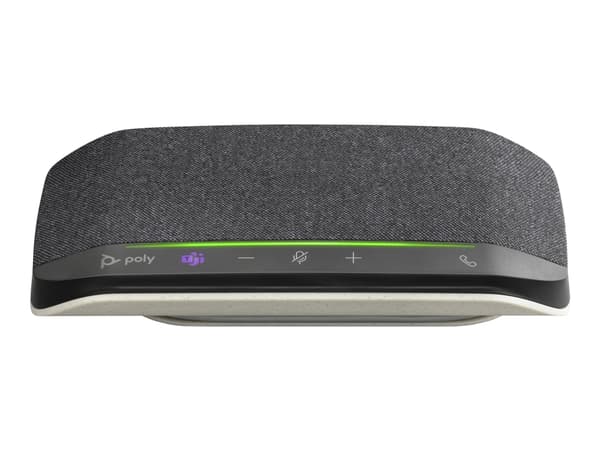 POLY Sync 10 Microsoft Teams Certified Speakerphone, PC, Silver, 0.715 m, IP64, Windows 10, 100 - 7800 Hz