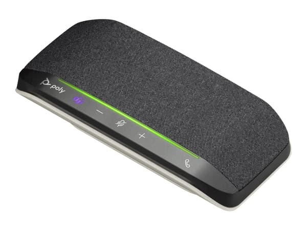 POLY Sync 10 Microsoft Teams Certified Speakerphone, PC, Silver, 0.715 m, IP64, Windows 10, 100 - 7800 Hz