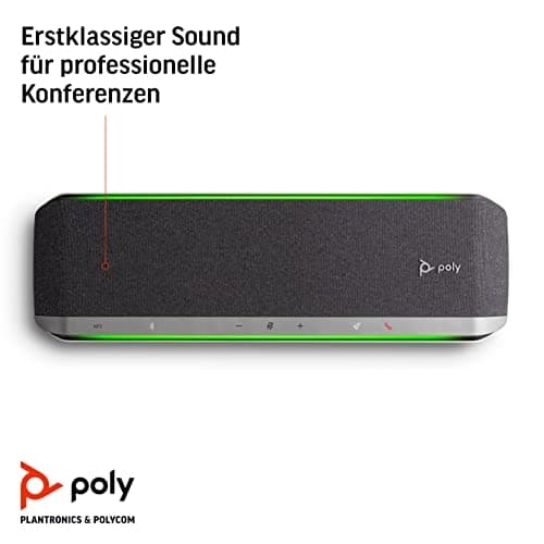 HP POLY VIDEO Poly Sync 60 - Smart højttalertelefon - Bluetooth - trådløs, kablet - USB-C, USB-A - Sort, Sølv - Zoom-certificeret (772C2AA)