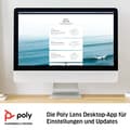 Miniatyrbillede 6 af 6: HP POLY VIDEO Poly Sync 60 - Smart højttalertelefon - Bluetooth - trådløs, kablet - USB-C, USB-A - Sort, Sølv - Zoom-certificeret (772C2AA)