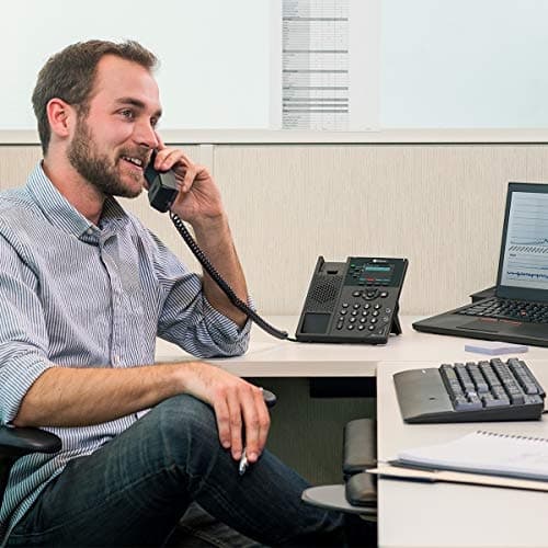 Polycom VVX 250 4-line desktop business IP-telefon med to 10/100/1000 Ethernet-porte