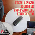 Miniatyrbillede 4 af 6: HP POLY VIDEO Poly Sync 40-M - Smart højttalertelefon - Bluetooth - trådløs, kablet - USB-C, USB-A - Sølv - Zoom-certificeret, certificeret til Micros
