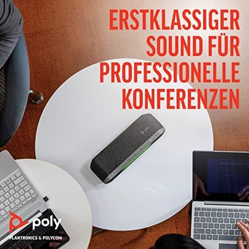 HP POLY VIDEO Poly Sync 40-M - Smart højttalertelefon - Bluetooth - trådløs, kablet - USB-C, USB-A - Sølv - Zoom-certificeret, certificeret til Micros