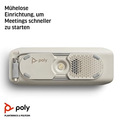 HP POLY VIDEO Poly Sync 40-M - Smart højttalertelefon - Bluetooth - trådløs, kablet - USB-C, USB-A - Sølv - Zoom-certificeret, certificeret til Micros