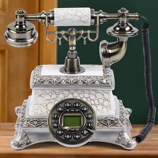 Retro-kotipuhelin, hands-free-toiminto, helposti luettavat näppäimet, tyylikäs muotoilu