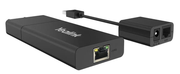 Yealink USB2CAT5E-EXT netværkssender og modtager sort (1303109) Sort
