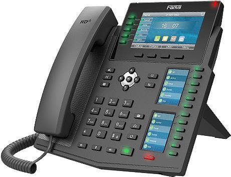 Fanvil X6U IP-telefon Black Wired Handset LCD 20 Lines WiFi (X6U) Sort
