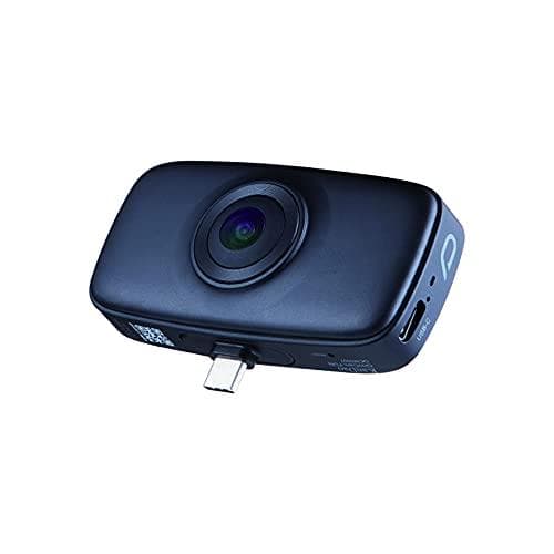 Kandao QooCam FUN Svart/Vit/Blå [USB-C], en sorts 360-kamera liveström på sociala medier smartphonekamera med 4K-fångstvlogg och automatisk redigering