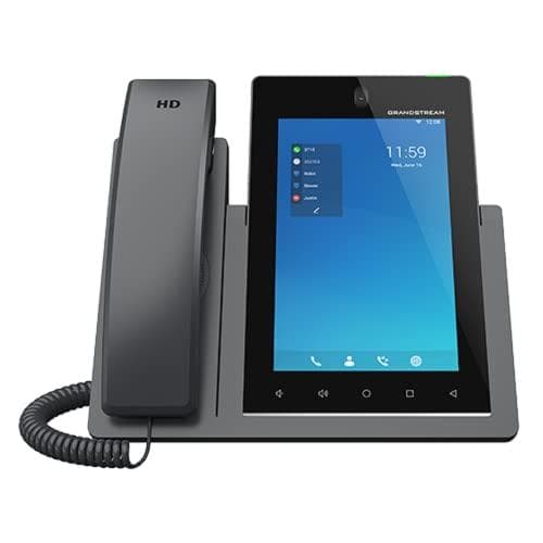 Grandstream GXV3470 - IP-videotelefon - med digitalkamera, Bluetooth-interface - IEEE 802.11a/b/g/n/ac/ax (Wi-Fi) / Bluetooth 5.0 - 10-vejs opkaldsfun
