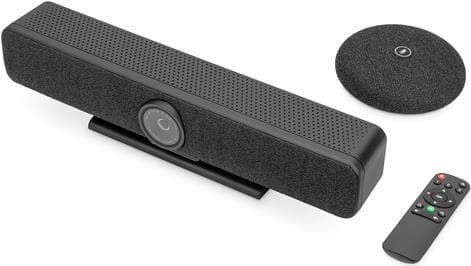 DIGITUS All-in-One -videopalkki 4K-kamera/4xMic/1xSpeaker/1xpöytäkaiutin (DS-55580)