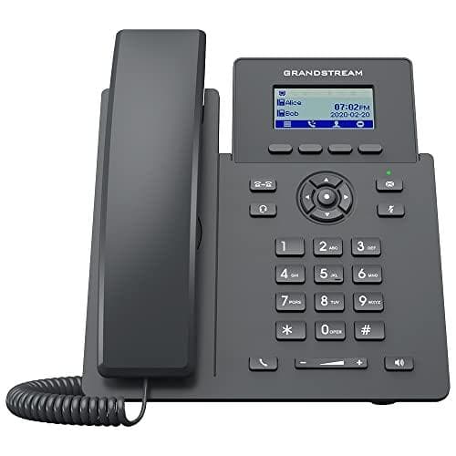 Grandstream GRP2601P - VoIP-telefon - fem-vejs opkaldsfunktion - SIP, RTCP, RTP, SRTP, RTCP-XR - 2 linjer (GRP2601) Sort