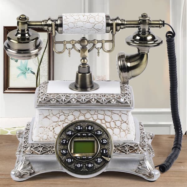 Retro Snurrtelefon, Handsfree-funktion, Lättlästa tangenter, Elegant design