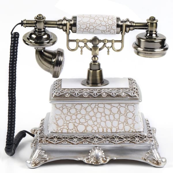 Retro Snurrtelefon, Handsfree-funktion, Lättlästa tangenter, Elegant design