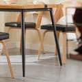 Miniatyrbillede 8 af 9: SoBuy Spisebord i egetræslook til 4 personer - til spisestue | køkken | stue FWT110-N