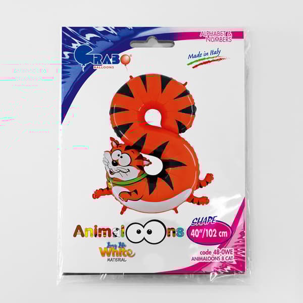 Talballon dyr - Animaloons 101 cm (40")