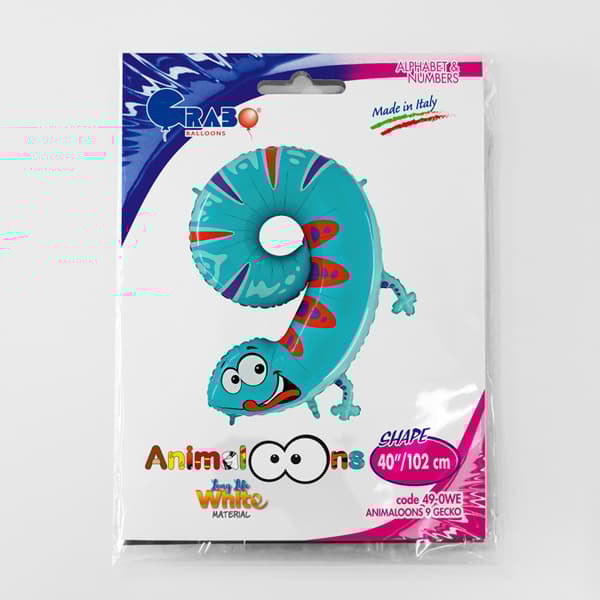 Talballon dyr - Animaloons 101 cm (40")