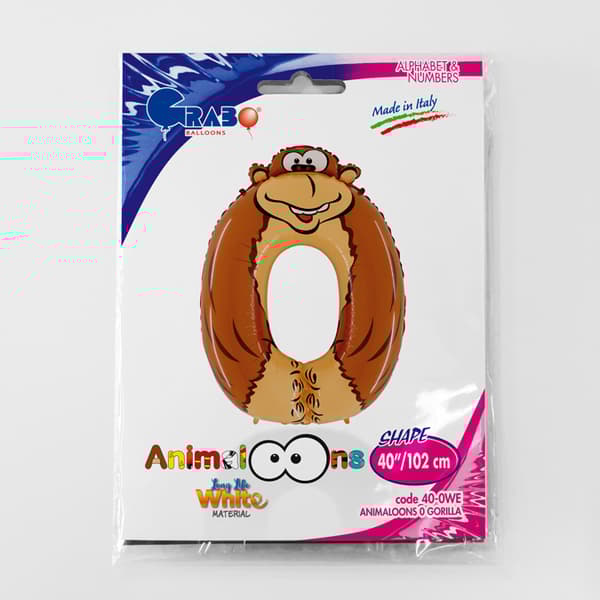 Talballon dyr - Animaloons 101 cm (40")