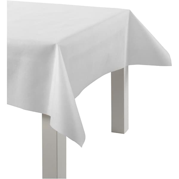 Duk av imiterat tyg - Vit 10 meter - Bredd: 125 cm