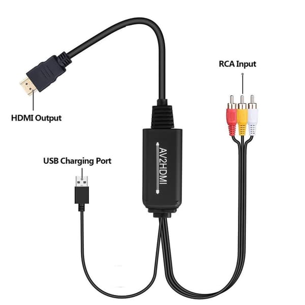 AV-konverter til HDMI - RCA / komposit til HDMI