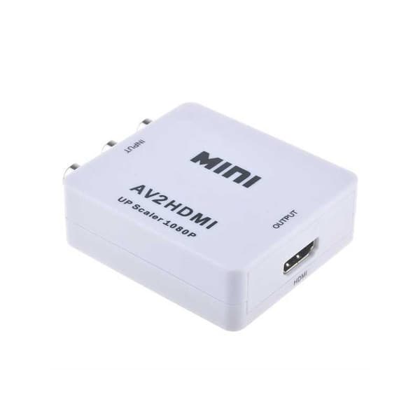 AV TO 1080p HDMI Adapter - (3x RCA) NTSC / PAL kompatibel