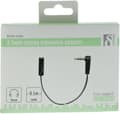 Miniatyrbilde 3 av 4: Angled 3.5mm male to 3.5mm female, 0.1m, black