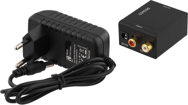 Audio converter from analog>digital 2xRCA coaxial S/PDIF