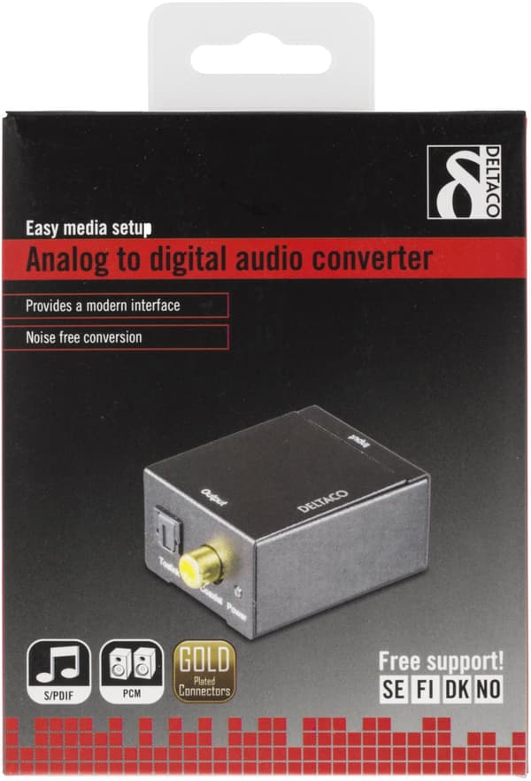 Audio converter from analog>digital 2xRCA coaxial S/PDIF
