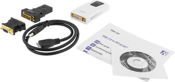 PRIME USB3>DVI/HDMI/VGA adapter DVII Dual Link socket MicroB