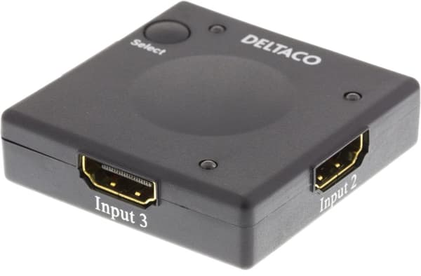 Automatic HDMI switch, 1080p, 3D, black