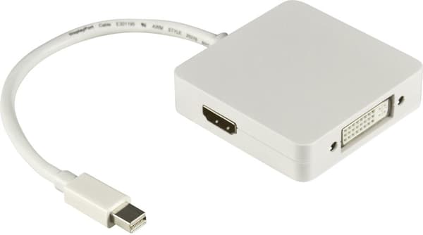 Mini DisplayPort > DVII/HDMI/DisplayPort Ultra HD 30Hz 0.2m