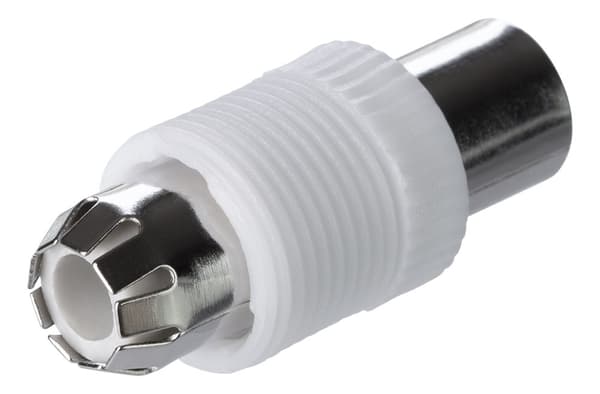 Antenna connector, 9.5mm male, screw mounting