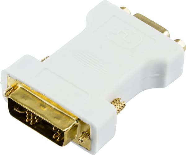 DVI adapter analog DVI - analog VGA, ma - fe, white