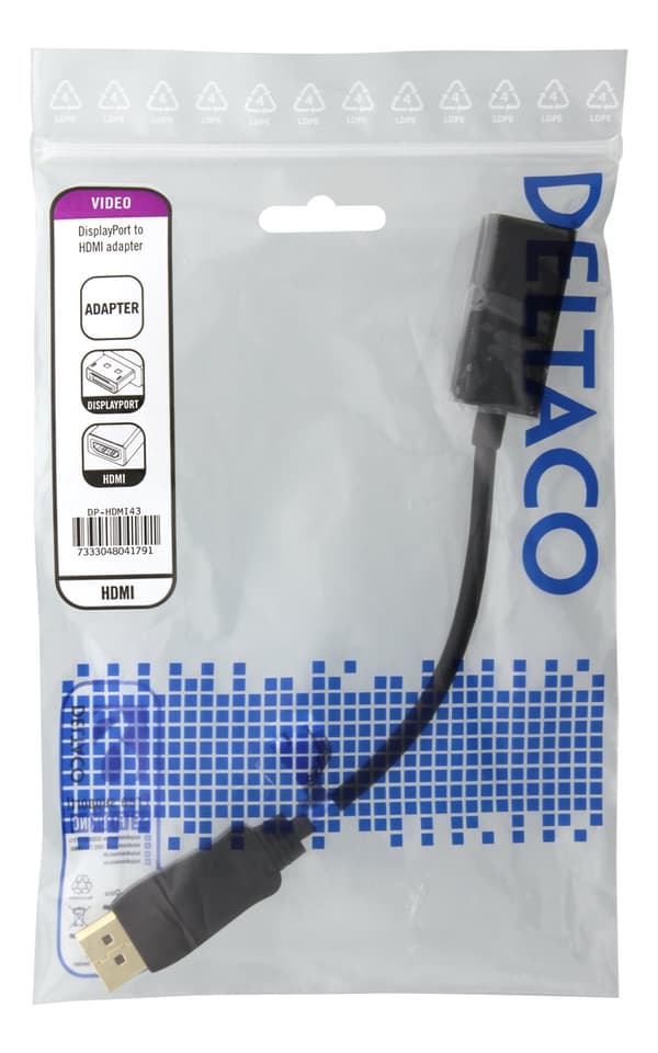 Displayport ma - HDMI fe adapter, DP++, 3840x2160 60Hz