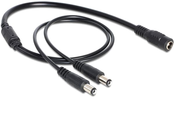 Cable DC Splitter 5.5 x 2.1 mm 1 x female to 2 x male