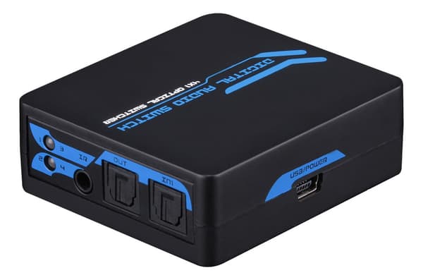 SPDIF/TOSLINK Digital Optic Au 4x1 Switch IR Remote Control