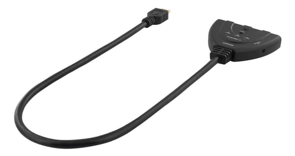 HDMI Switch , 3 inputs to 1 output, 4K in 60Hz, 7.1, black