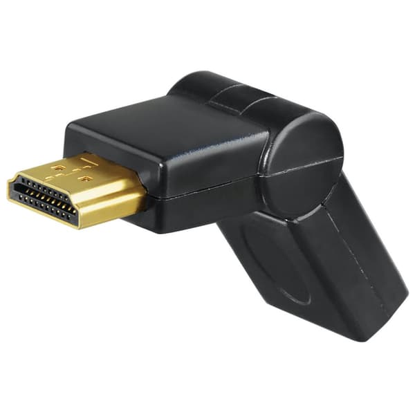 HAMA HDMI Adapter Han-Hun 180° Sort Guldbelagt TL