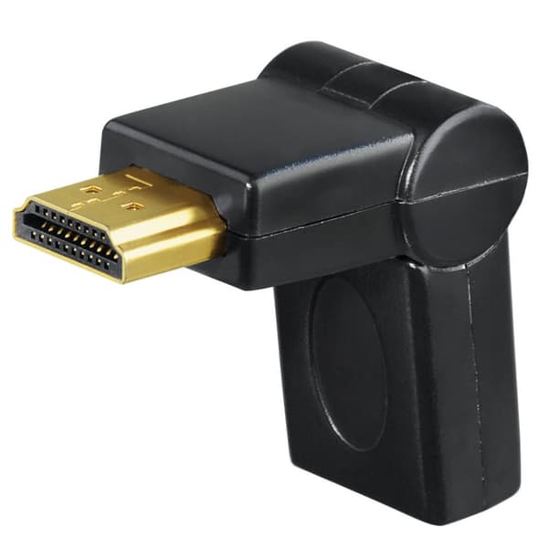 HAMA HDMI Adapter Han-Hun 180° Sort Guldbelagt TL