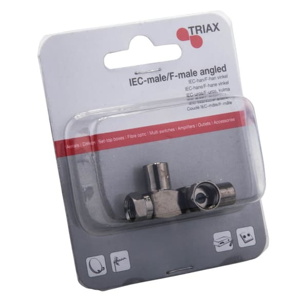 TRIAX Liitin Kulma Coax Ur-F Ur 2pack