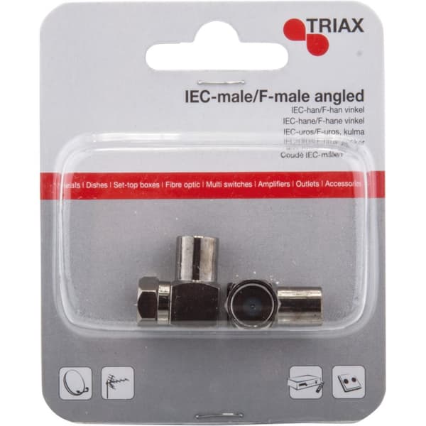 TRIAX Liitin Kulma Coax Ur-F Ur 2pack