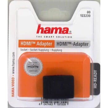 HAMA Adapter HDMI forlengning Svart hun-hun ST