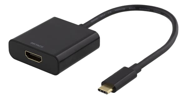 USB-C to HDMI adapter, 4096x2160 30Hz, black