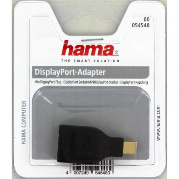 HAMA Adapter DisplayPort till Mini DisplayPort