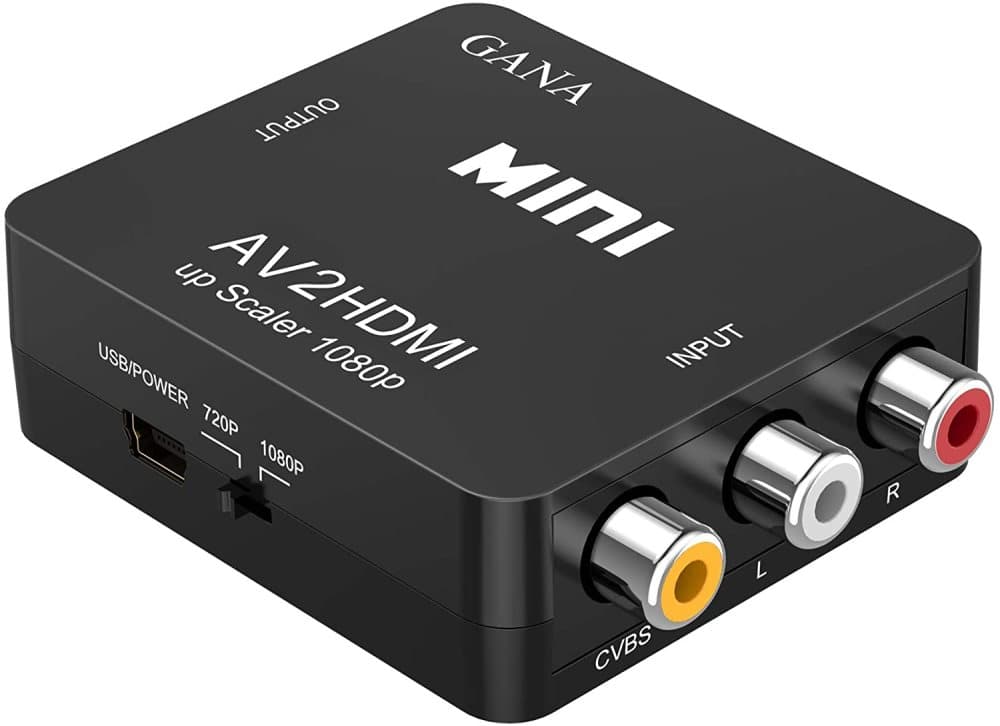 RCA / AV till HDMI omvandlare 1080p / 720p
