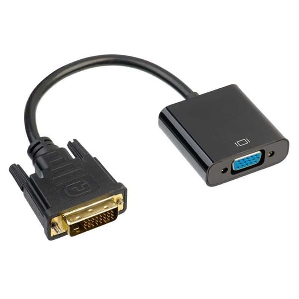 Sovitin kaapelilla DVI (m) / VGA (f) 15 cm